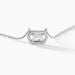 Collier Gia Argent Blanc Oxyde De Zirconium - Colliers avec pierres Femme | Marc Orian
