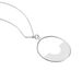 Collier Shemsi Argent Blanc