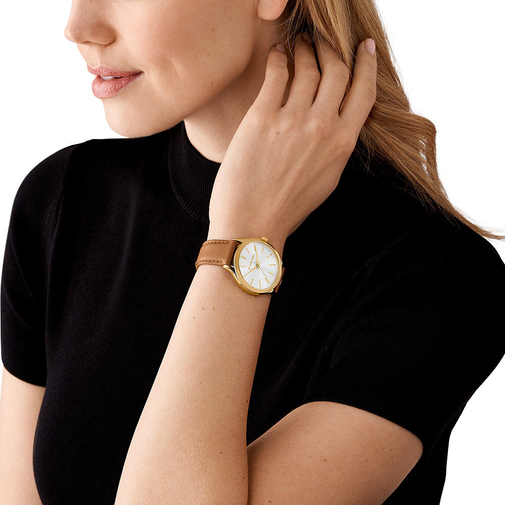 Montre Michael Kors Slim Runway Blanc - Montres étanches Femme | Marc Orian