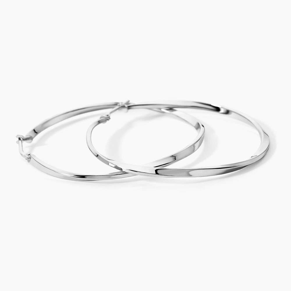 Cr&eacute;oles Argent Blanc Ires - Cr&eacute;oles Femme | Marc Orian