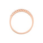 Alliance Pristina Or Rose Diamant - Alliances avec pierres Femme | Marc Orian