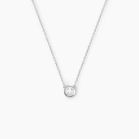 Collier Argent Laureano Oxydes De Zirconium - Colliers solitaires Femme | Marc Orian