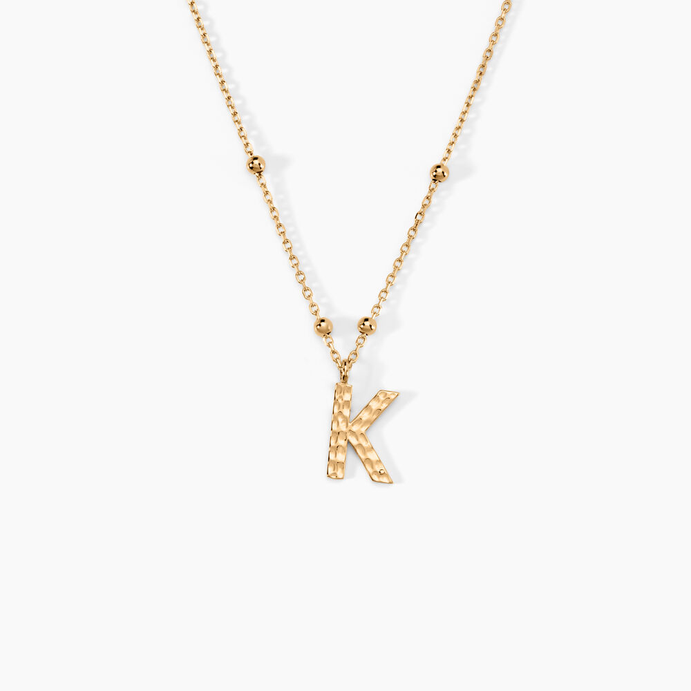 Collier Plaqu&eacute; Or Jaune Lettra - Colliers ete Femme | Marc Orian