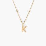 Collier Plaqu&eacute; Or Jaune Lettra - Colliers ete Femme | Marc Orian