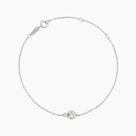 Bracelet Shannon Argent Blanc Oxyde De Zirconium - Bracelets fantaisie Femme | Marc Orian