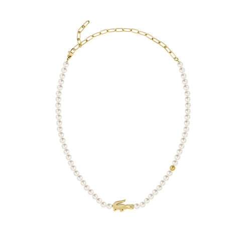 Collier Lacoste Matchpoint Acier Jaune Perle D'Imitation - Colliers avec pierres Unisex | Marc Orian