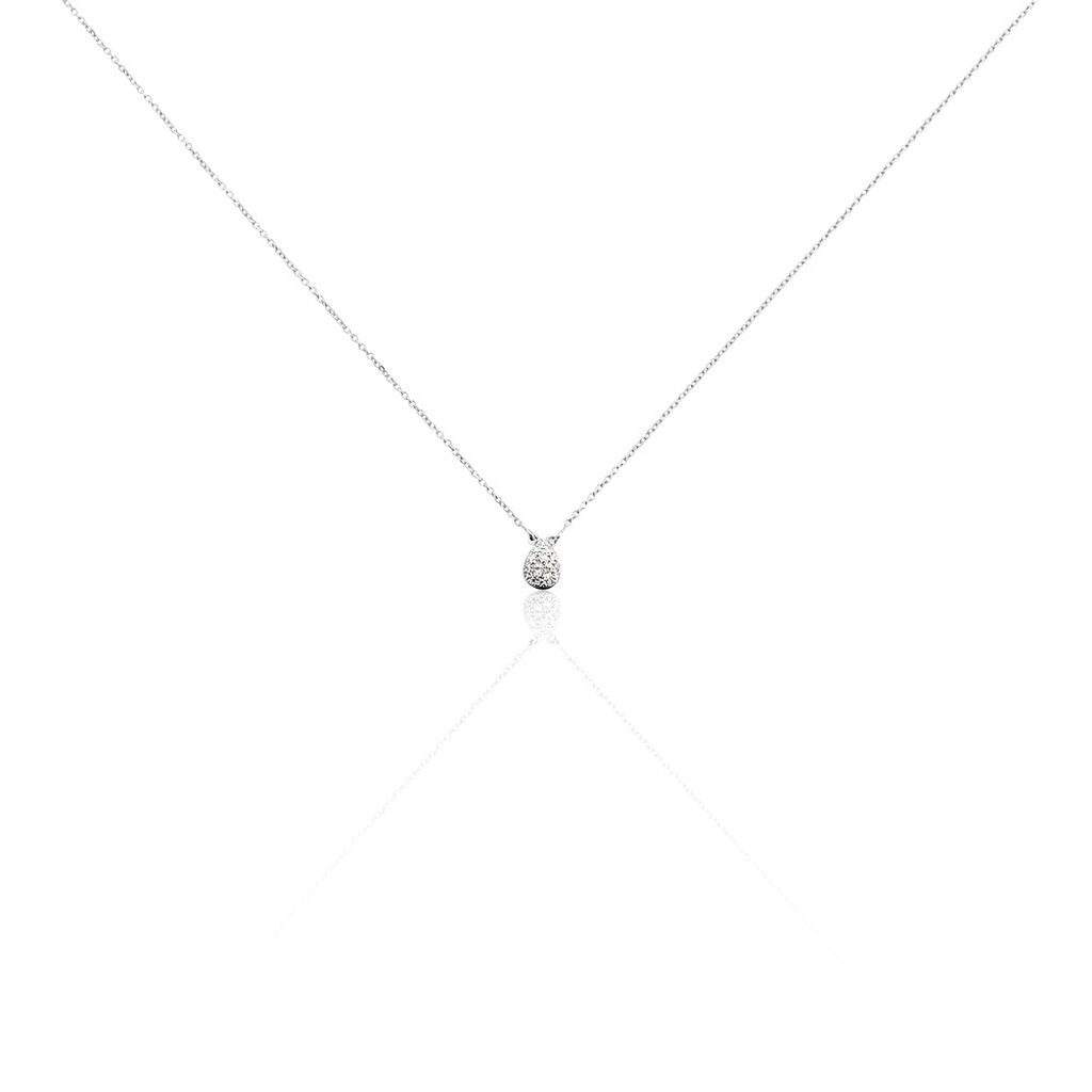 Collier Gally Or Blanc Diamant - Colliers avec pierres Femme | Marc Orian
