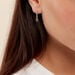 Boucles D'oreilles Pendantes Mayfair Shine Argent Blanc Oxyde - Pendantes Femme | Marc Orian