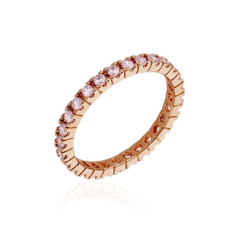 Bague Rio Argent Rose Oxyde De Zirconium - Bagues avec pierre Femme | Marc Orian
