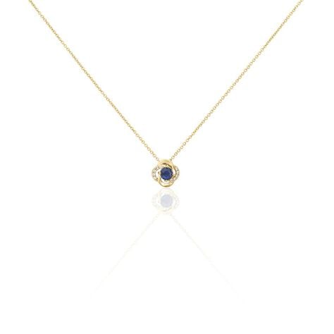 Collier Jaana Plaqu&eacute; Or Jaune Verre Oxyde De Zirconium - Colliers avec pierres Femme | Marc Orian