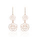 Boucles D'oreilles Pendantes Margotte Argent Rose - Pendantes Femme | Marc Orian
