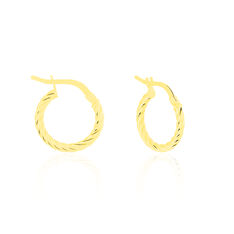 Créoles Bartimee Or Jaune - Boucles d'oreilles Créoles Femme | Marc Orian