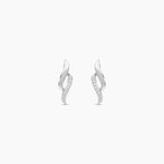 Boucles D'oreilles Puces Callum Or Blanc Diamant - Puces Femme | Marc Orian