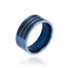 Bague Acier Bleu Luke - Bijoux fantaisie Homme | Marc Orian