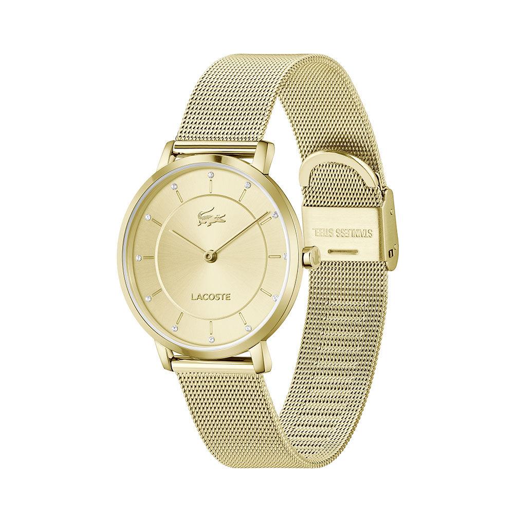 Montre Lacoste Crocorigin Dor&eacute; - Montres &eacute;tanches Femme | Marc Orian