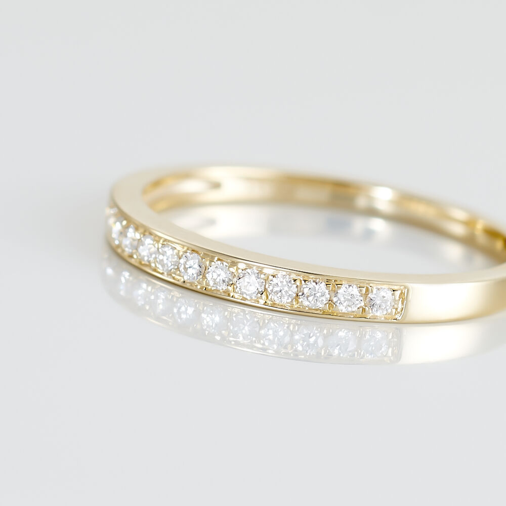 Alliance Rhea Or Jaune Diamant - Alliances avec pierres Femme | Marc Orian