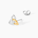 Boucles D'Oreilles Puces Or Jaune Argent Blanc - Puces Femme | Marc Orian
