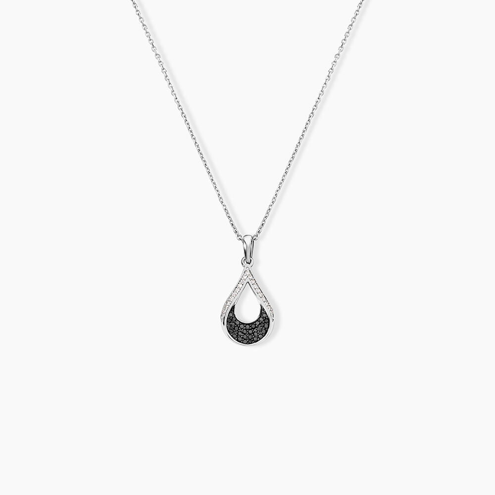 Collier Romanne Or Blanc Diamant - Colliers avec pierres Femme | Marc Orian