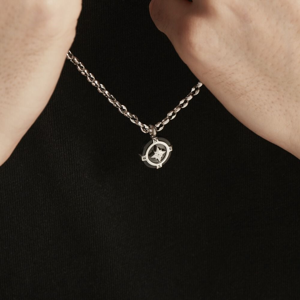 Collier Acier Blanc Kyliann - Colliers Homme | Marc Orian