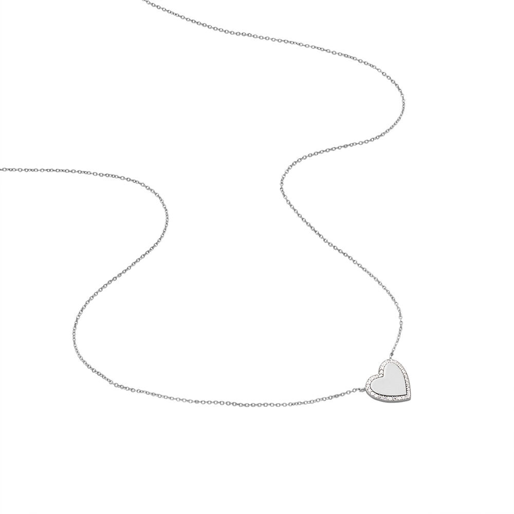 Collier Tylvina Argent Blanc Oxyde De Zirconium - Colliers avec pierres Femme | Marc Orian