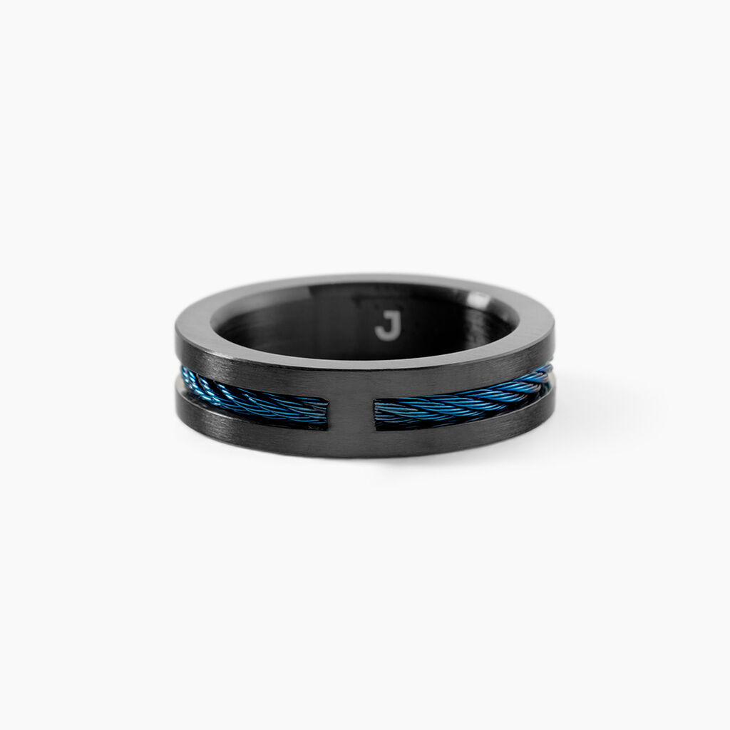 Bague M&eacute;tal Acier Noir - Bijoux fantaisie Homme | Marc Orian
