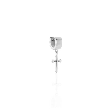 Créole Unitaire Elias Argent Blanc - Piercings d'oreilles Homme | Marc Orian