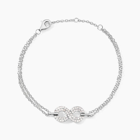 Bracelet Fily Argent Blanc Oxyde De Zirconium - Bracelets fantaisie Femme | Marc Orian