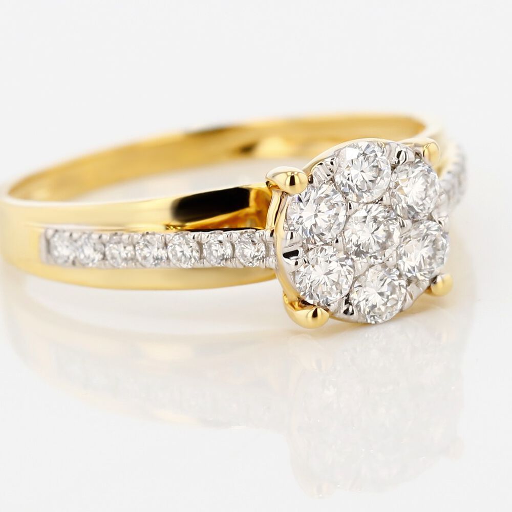 Bague Kate Or Jaune Diamant Synth&eacute;tique - Parures de mariage Femme | Marc Orian