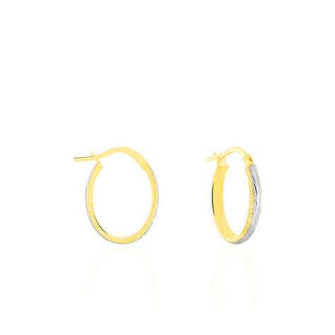 Créoles Sterala Or Jaune Strass - Boucles d'oreilles Créoles Femme | Marc Orian