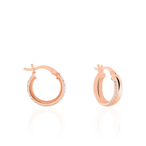 Créoles Argent Rose Ava - Créoles Femme | Marc Orian