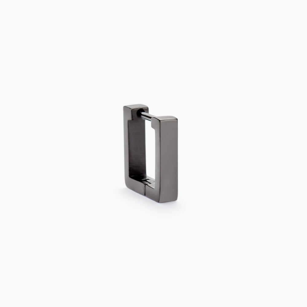 Créole Unitaire Amalfi Acier Noir - Piercings d'oreilles Homme | Marc Orian