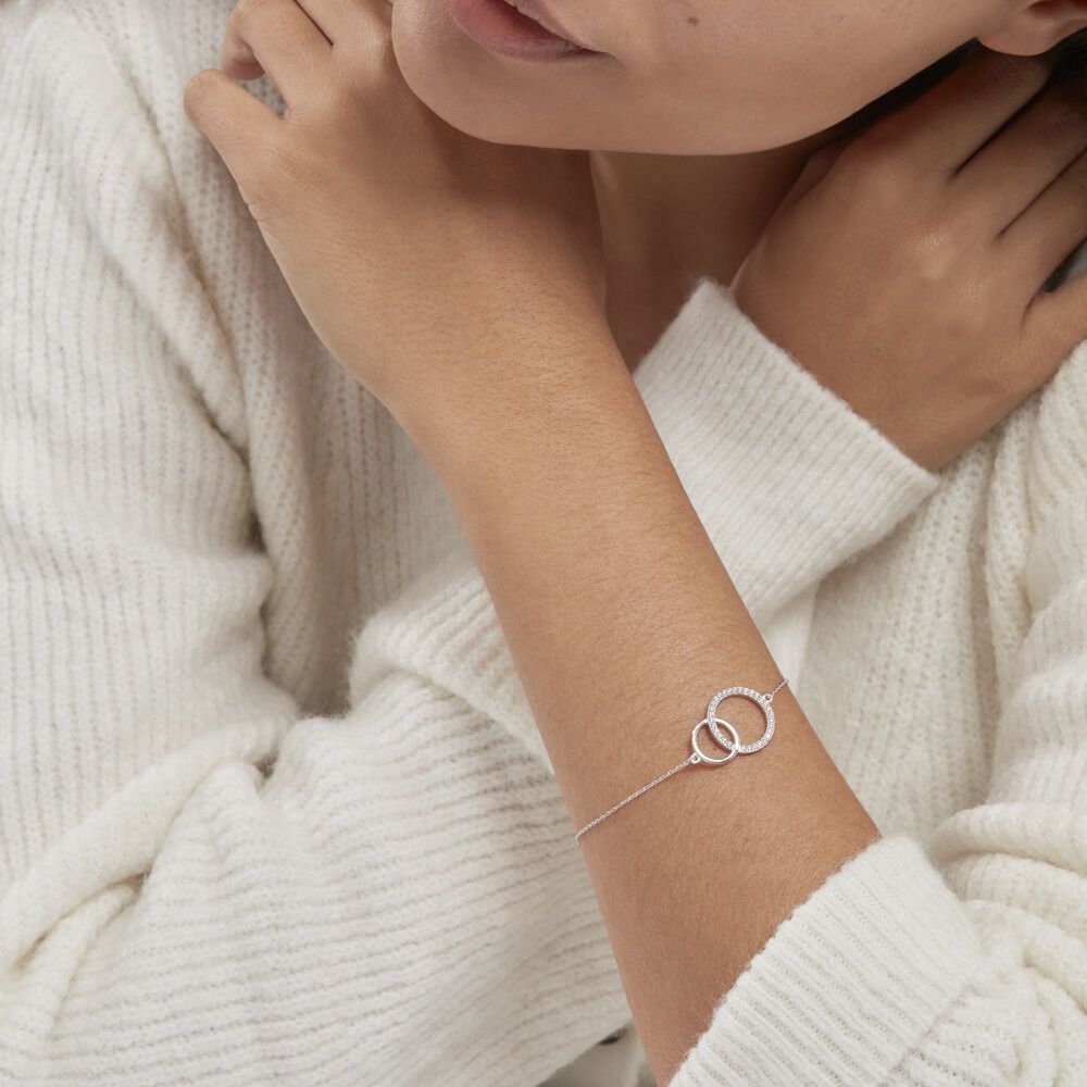 Bracelet Yalaz Argent Blanc Oxyde De Zirconium - Bracelets chaînes Femme | Marc Orian