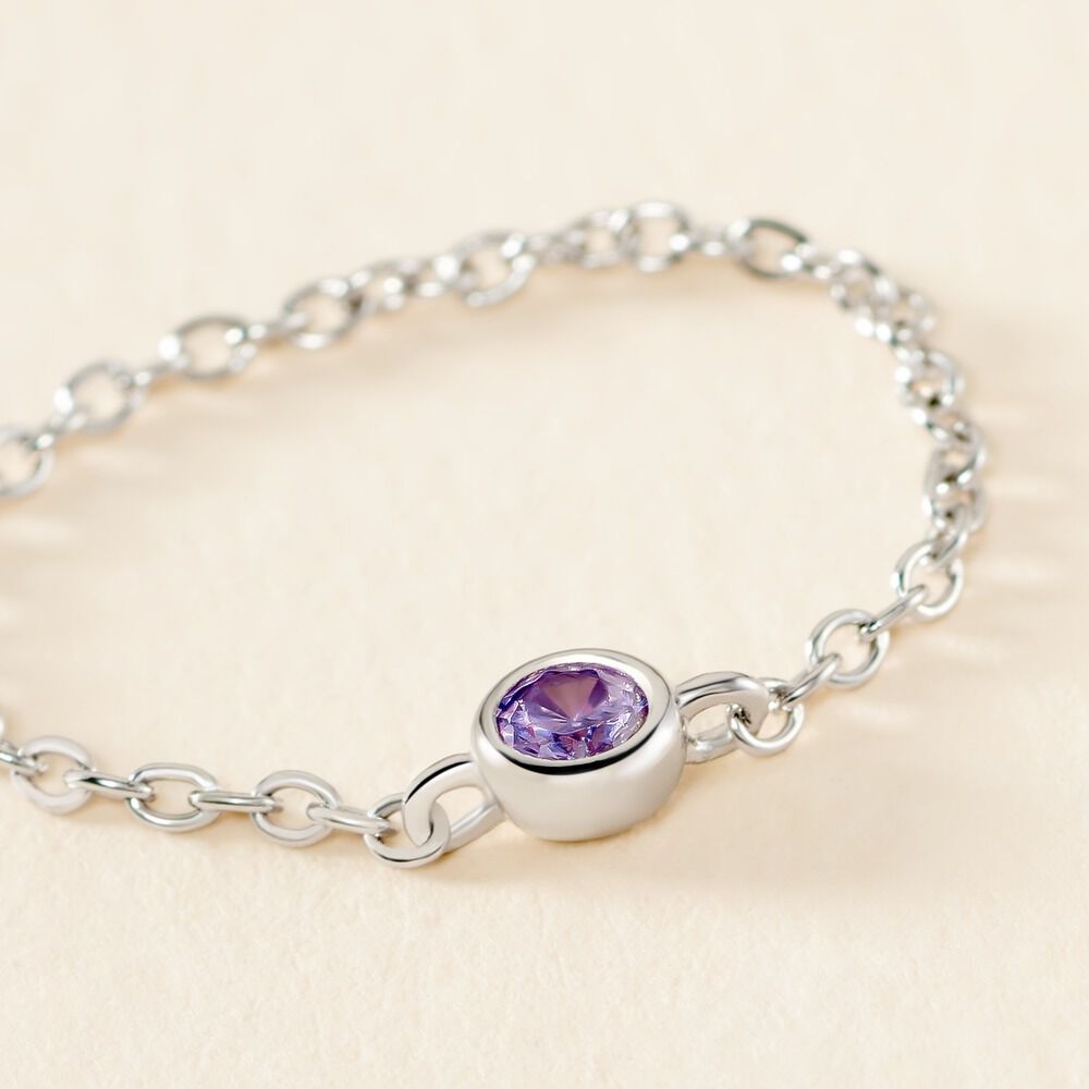 Bague Rio Argent Blanc Oxyde De Zirconium - Solitaires Femme | Marc Orian