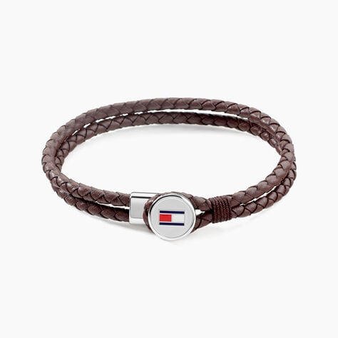 Bracelet Tommy Hilfiger Bruce Cuir De Veau Marron - Bracelets cuir Homme | Marc Orian