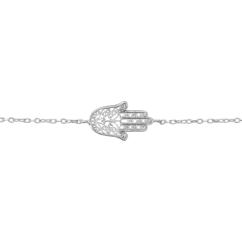 Bracelet Loiza Argent Blanc - Bracelets chaînes Femme | Marc Orian