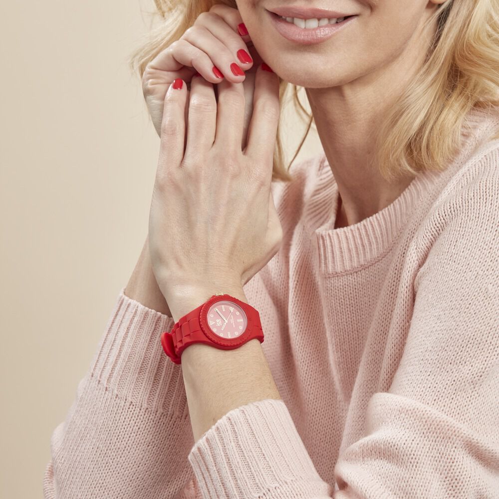 Montre ice watch rouge deals
