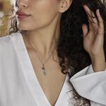 Collier Argent Blanc Adriane Ambre - Colliers avec pierres Femme | Marc Orian