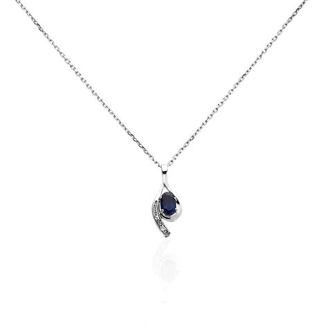 Collier Emotion Or Blanc Saphir Diamant - Colliers Femme | Marc Orian
