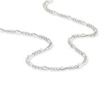 Cha&icirc;ne Lyndsayae Maille Altern&eacute;e 1/3 Argent Blanc - Colliers fantaisie Homme | Marc Orian