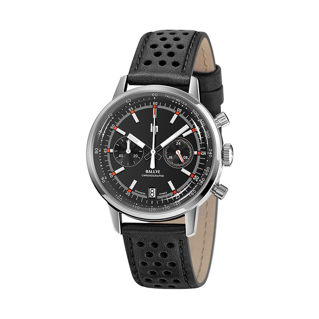 Montre Lip Rallye Meca-Quartz Noir - Montres &eacute;tanches Homme | Marc Orian