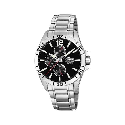 Montre Lotus Multifunction Noir - Fête des pères Homme | Marc Orian