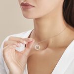 Pendentif Elio M Argent Blanc - Bijoux fantaisie Famille | Marc Orian