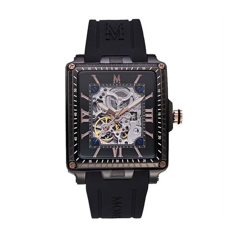 Montre Montignac Square Automatique Noir - Montres automatiques Homme | Marc Orian