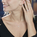 Collier Aphrodite Or Blanc Diamant Synthetique - Colliers avec pierres Femme | Marc Orian