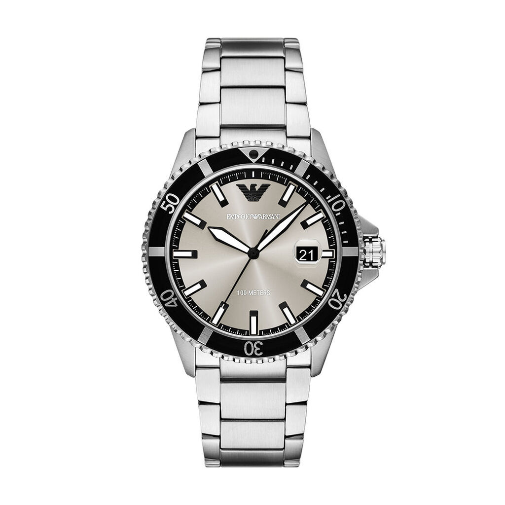 Montre Emporio Armani World Explorer Gris - Montres étanches Homme | Marc Orian