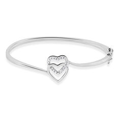 Bracelet Jonc Veronike Argent Blanc Oxyde De Zirconium - Bracelets jonc Femme | Marc Orian
