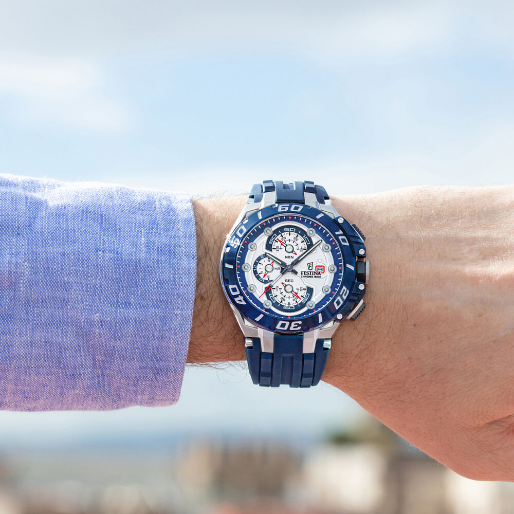 Montre Festina Chrono Bike 6 Blanc - Montres &eacute;tanches Homme | Marc Orian
