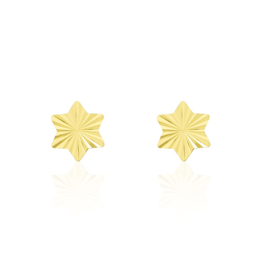 Boucles D'oreilles Puces Or Jaune Eadbert - Puces Femme | Marc Orian