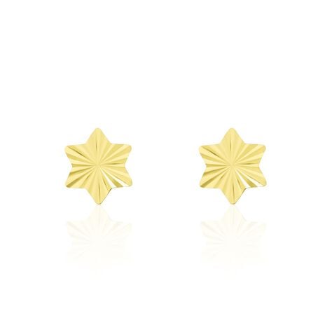Boucles D'oreilles Puces Or Jaune Eadbert - Puces Femme | Marc Orian