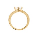 Bague Solitaire Sarah-lee Plaqu&eacute; Or Jaune Oxyde De Zirconium - Bijoux fantaisie Femme | Marc Orian